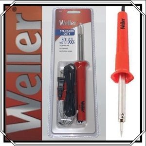 Weller Soldering Iron, 30 W, Up to 900 Deg, Red